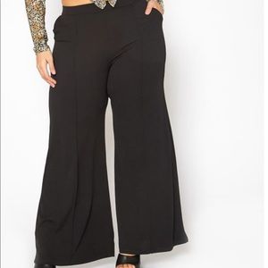 Plus Size High Rise Trouser Pants